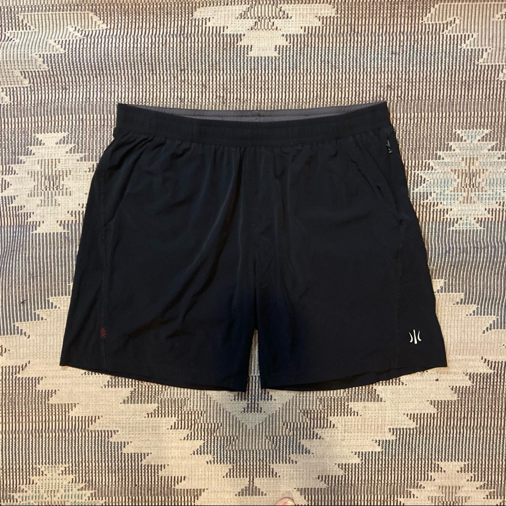 Rhone 9” Mako‎ Unlined Black Athletic Training Shorts
